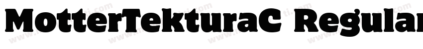 MotterTekturaC Regular字体转换